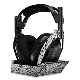 MightySkins Carbon Fiber Skin Compatible with Astro A50 Wireless Headphones + Base Station (Gen 4) - Floral Retro | Protective, Durable Textured Carbon Fiber Finish | Easy to Apply | Made in The USA