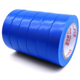 Maveek Electrical Tape 0.6 Inch 15M Blue Electrical Insulation Tape, 50 Feet, 6 Pack