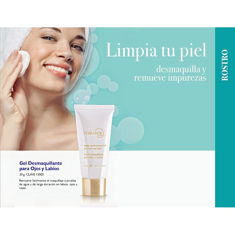 TERRAMAR GEL DESMAQUILLANTE PARA OJOS Y LABIOS + REGALO SORPRESA