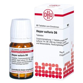 DHU Hepar sulfuris D6 Tablets, Pack of 80 Tablets