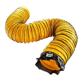 MOUNTO 25FT PVC Flexible Duct Hosing for Exhaust Fan (12inch w/o Bag)