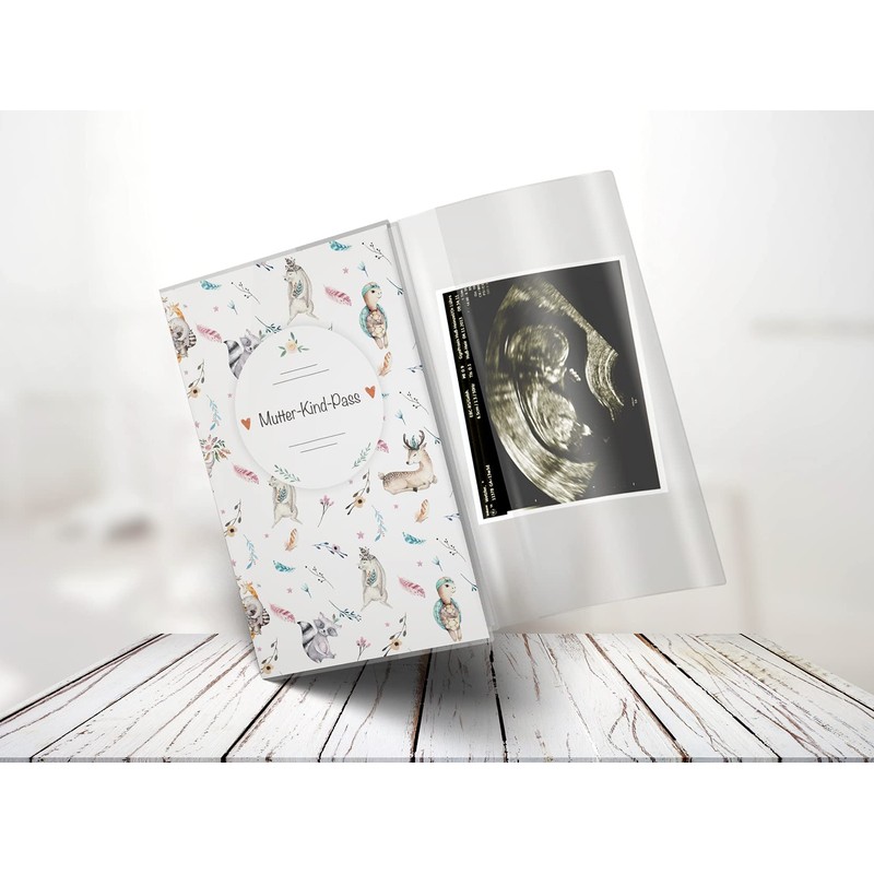 OLGS Mother-child passport 3-piece case, boho friends, stylish protective case,