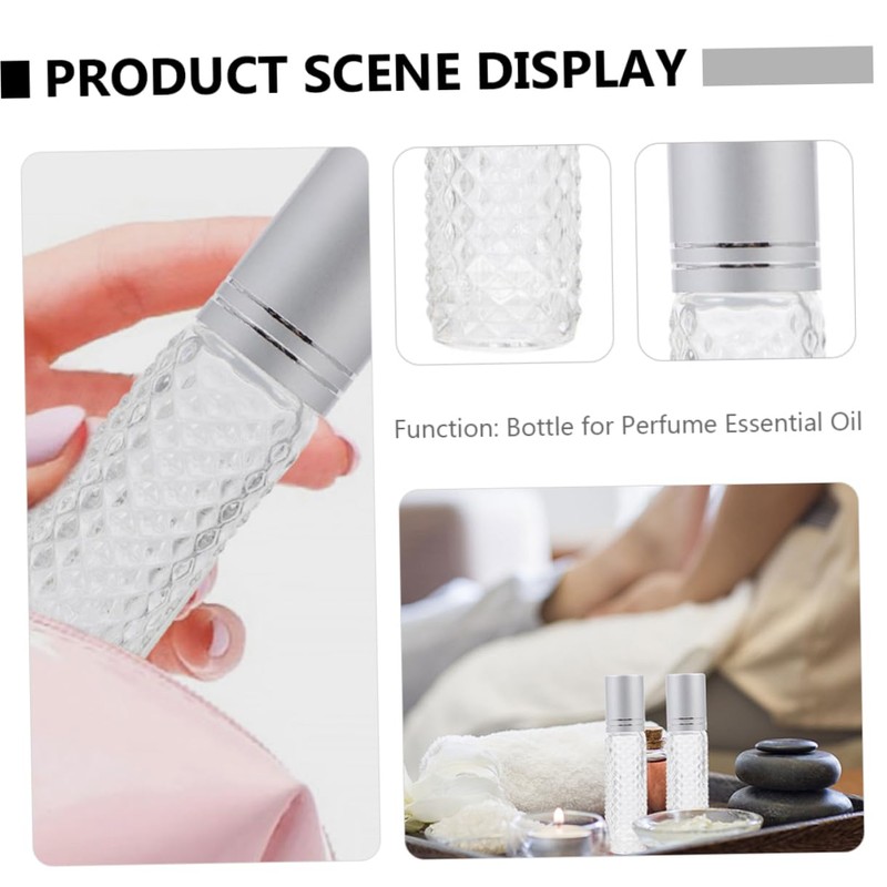 LALAFINA Hair Oil Bottle 12pcs Essential Oil Dispenser Bottles 10ml