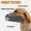 Dog Muzzle Soft Nylon Muzzle - Adjustable Breathable Mesh Muzzle,