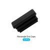 METALLIXITY Rectangle End Caps (30 x 10mm) 12Pcs, Plastic Rectangle