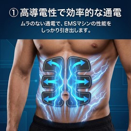 Aftermarket EMS Gel Pads, Set of 18, Gel Sheets, Made in Japan, Compatible with Abdominal Muscles, High Conductivity