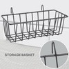 Oiiwowi 2 Pack Wall Grid Panel Hanging Wire Basket,Grid Wall