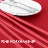 Cobedzy 1 Pack 60 Inch Round Satin Tablecloth Red Satin