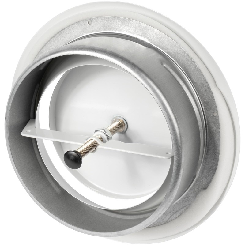 Repa Market ø6" Inch White Steel Exhaust Diffuser with Flange