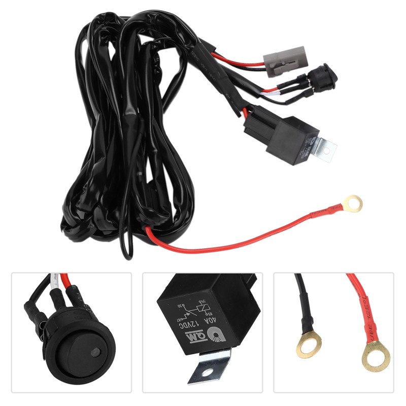 40A 12V Wiring Harness LED Spot Light Modification DT Interface