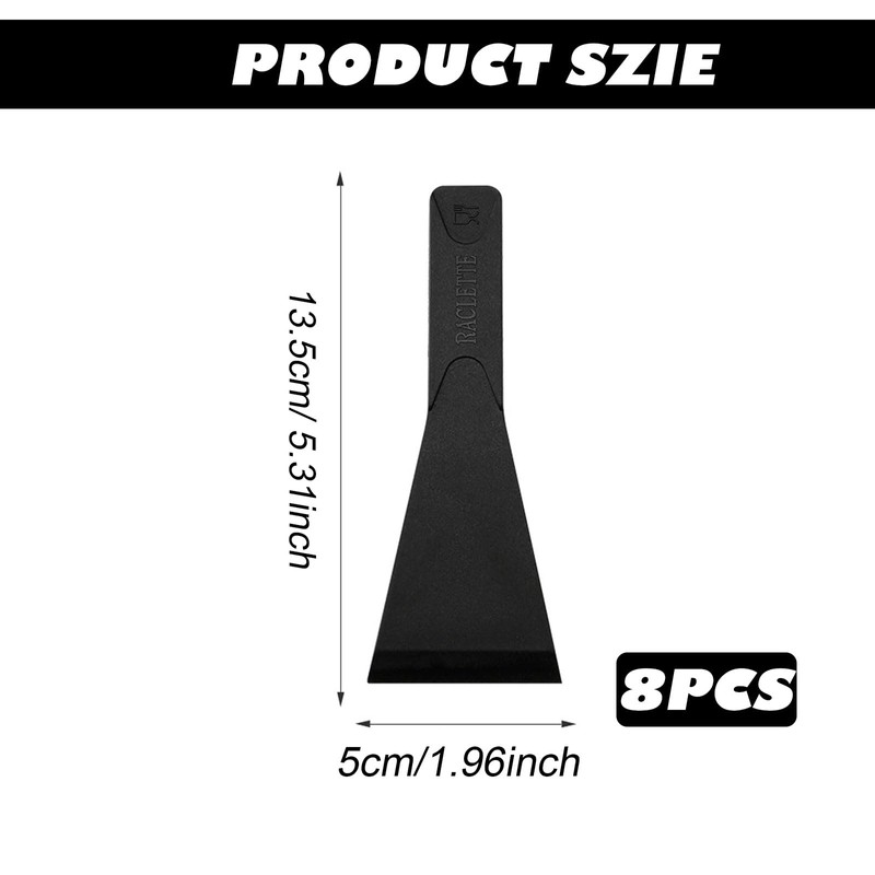 8 pieces raclette scraper, raclette spatula, small spatula, spatula for