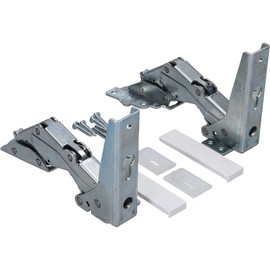 LUTH Premium Profi Parts Door Hinge Set Top + Bottom Compatible with Bauknecht Whirlpool Refrigerators 481231018626 488000636779 C00636779