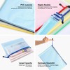 Taiyeestar Pack of 12 A4 Document Wallets, Colourful Waterproof Document