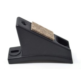 Design61 Set of 2 felt gliders shell glides sliding blades for screwing for rectangular tubes R130 mm