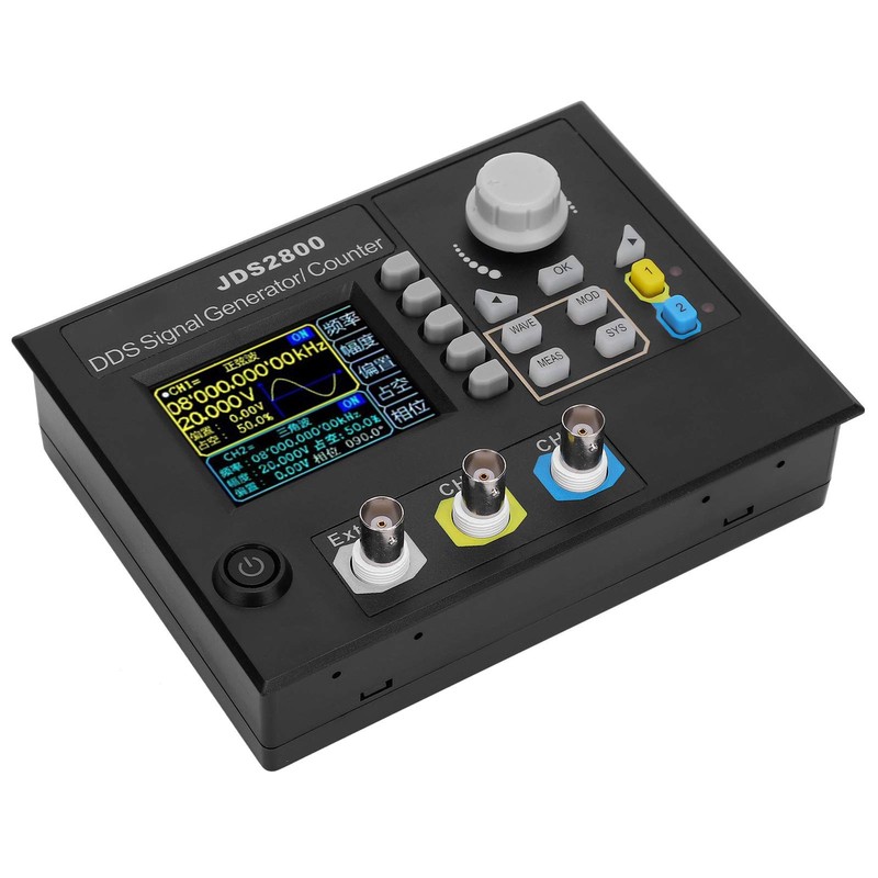 Walfront JDS2800-15MHz Function Generator 2.4in LCD DDS Channel Source Function