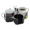 Alba Universal Capsules Dispenser Aluminium Metal Grey and Black, Aluminium,