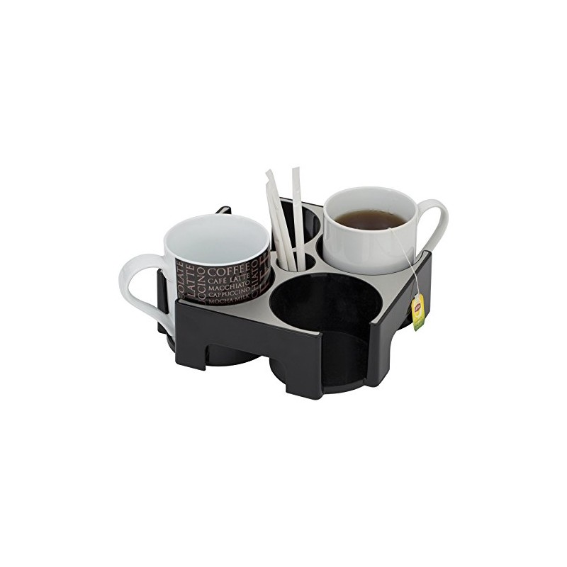 Alba Universal Capsules Dispenser Aluminium Metal Grey and Black, Aluminium,