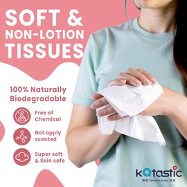 [KOTASTIC] Pocket Tissues Travel Packs Kawaii Cute Charcter for Camping, Car (3 Packs 70) (54)