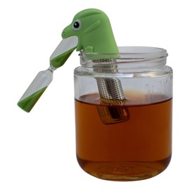 7th Path Loose Leaf Tea Infuser – dragon Silicone Steeper with Mesh Filter, Reusable & Portable Kitchen Gadget for Tea Lovers Fun Gift, Stainless Steel Holder, Herbal & Loose Tea Essentials
