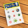 Kids Pack Toilet Target Stickers with Sticker Applicator Tool, Sticks