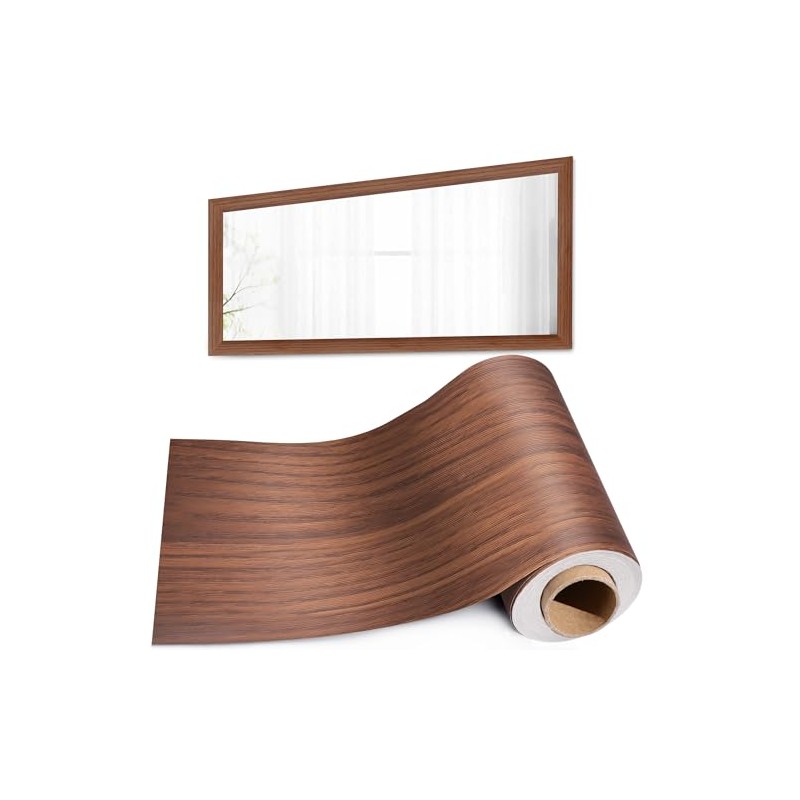 Mirror Frame Border 32FT Bathroom Wood Grain Wallpapers Decorative Tape