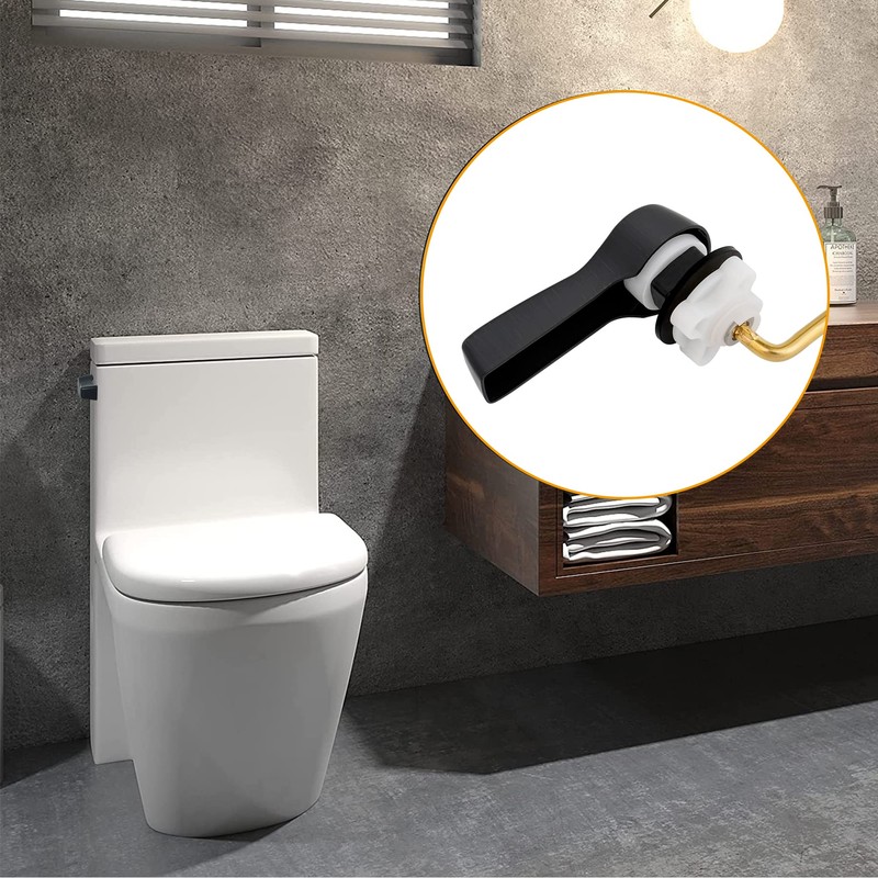 Hibbent 2 Pack Universal Metal Side Mount Toilet Handle Replacement