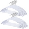 Enjamyo 18 Pack Clothes Hangers, PVC Coating Sweater Hangers, 16.5