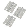 Stainless Door Hinges 4" - 102x76x3mm with Square Corners 1.5