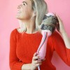 Packed Party Heated Aluminum Barrel Hot Air Brush, Pink