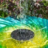 AMZtime AISITIN Solar Bird Bath Fountain with 6 Nozzles, Solar