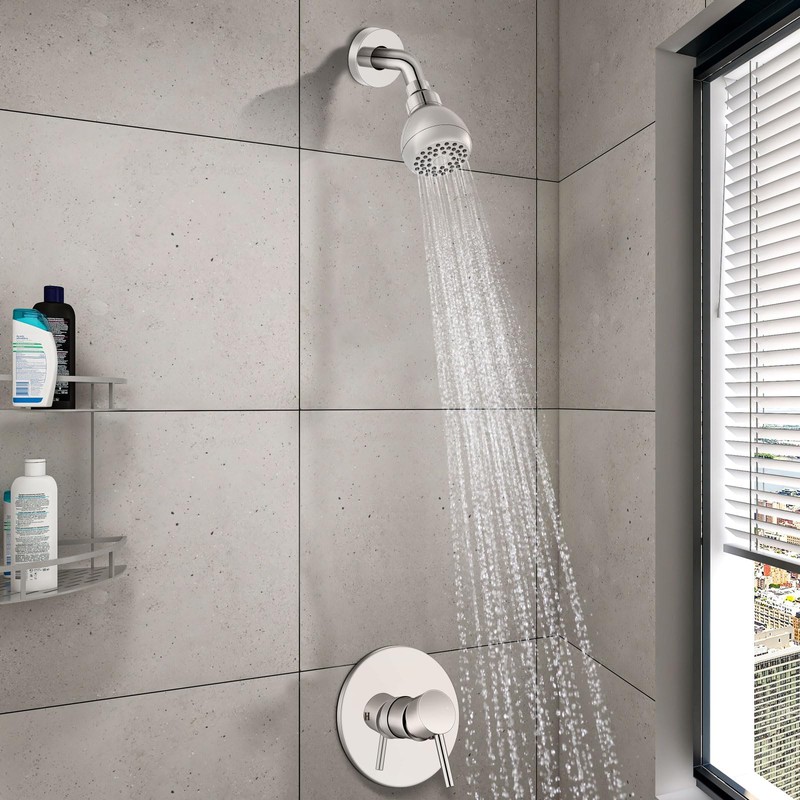 GBBNE Shower Faucet and Head Set,with Rough-in Valve,Shower Trim Kit