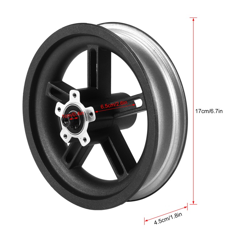 Electric Scooter Rear Wheel Hub Replacement Metal Rear Rim Accessory