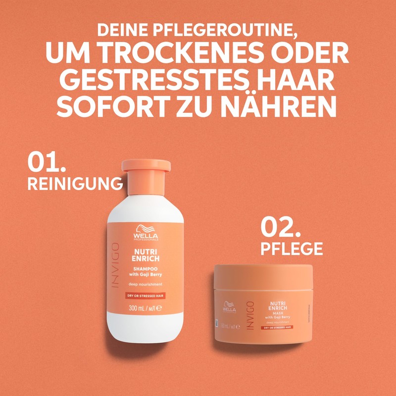 Wella Professionals Invigo Nutri Enrich Shampoo - Moisturising Deep Cleansing