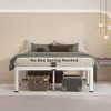 MAF 18 Inch Full Size Bed Frame White with Round