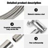 mizikuu 5 m Stainless Steel Curtain Rope, Wall Mount Set,
