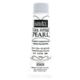 LIKITEX Acrylic Paint, Likitex Gel Pearl, Snowflake White, 0.8 fl oz (192 ml), 0.8 fl oz (22 ml)