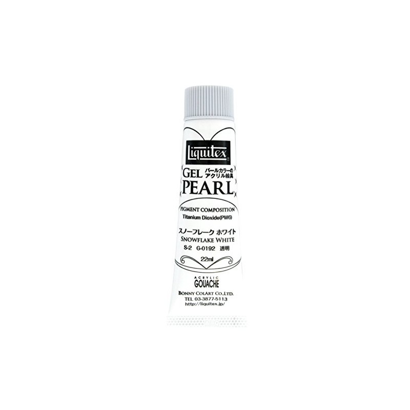 LIKITEX Acrylic Paint, Likitex Gel Pearl, Snowflake White, 0.8 fl