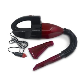 American Builder HW2299 Black 12V Car Vacuum Cleaner for Wet and Dry Use with Built in Flashlight