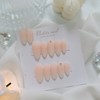 Baby Boomer Stone Handmade Nail Tips - Long Square /