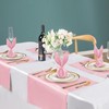 VACVELT 50 Pack Blush Pink Satin Napkins 17x17 Inch Wedding