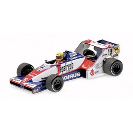 Minichamps 540843339 - Toleman Hart TG183B Ayrton Senna 2nd Place Brazilian GP 1984 Dirty Version Limited Edition 994 pcs - 1/43 Scale - Miniature Collectible Car
