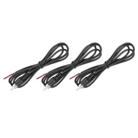 sourcing map 3pcs Speaker RCA Male Plug Jack to Bare Wire Open End RCA Audio Cable Plug Jack Connector Adapter for Amplifier Receiver Speakers Cable, 1m