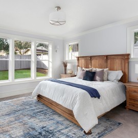 9x12 Area Rugs for Living Room Machine Washable Modern Abstract Printed Large Rug Soft Non Slip Carpet Stain Resistant Non-Shedding Rugs for Bedroom Dining Room Kitchen Office