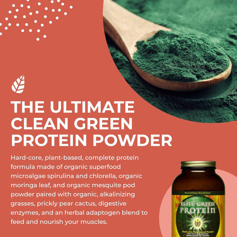 HEALTHFORCE SUPERFOODS Elite Green Protein - 500 g Powder