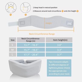 TEBIEKOY Neck Braces for Neck Pain and Support, Adjustable Cervical Collar Neck Brace, Neck Support Brace Relieves Neck Pain Pressure, Neck Pillow Collar for Sleeping Working
