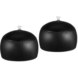 Paquete de 2 soportes de exhibición inflables transparentes de mesa para sombreros portátiles para múltiples pelucas, sombreros, casco y gorra