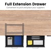 UNITEDPOWER Under Desk Drawer Storage, Pull-Out Office Hidden Counter Drawer,