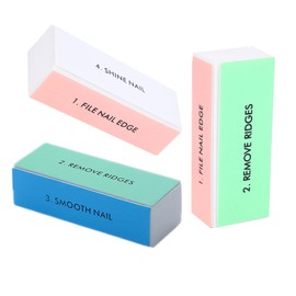 3PCS Nail Buffer Blocks，4-Sided Grit Professional Nail Files Manicure Treatment Sanding File for Shiny Glossy Surface Natural Nails Acrylic Nail Home Salons Use