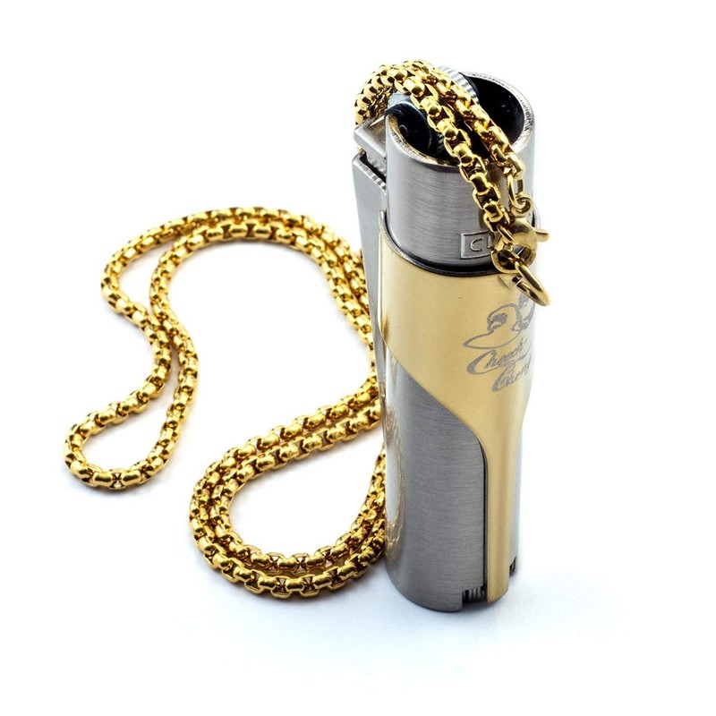 Kasher’s Cheech and Chong Metallic Lighter Necklace - Multipurpose Wearable