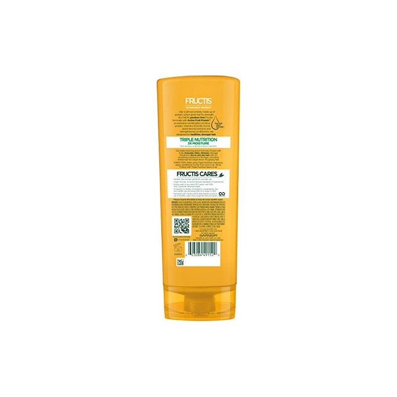 Garnier Fructis Triple Nutrition Conditioner, Dry to Very Dry Hair,